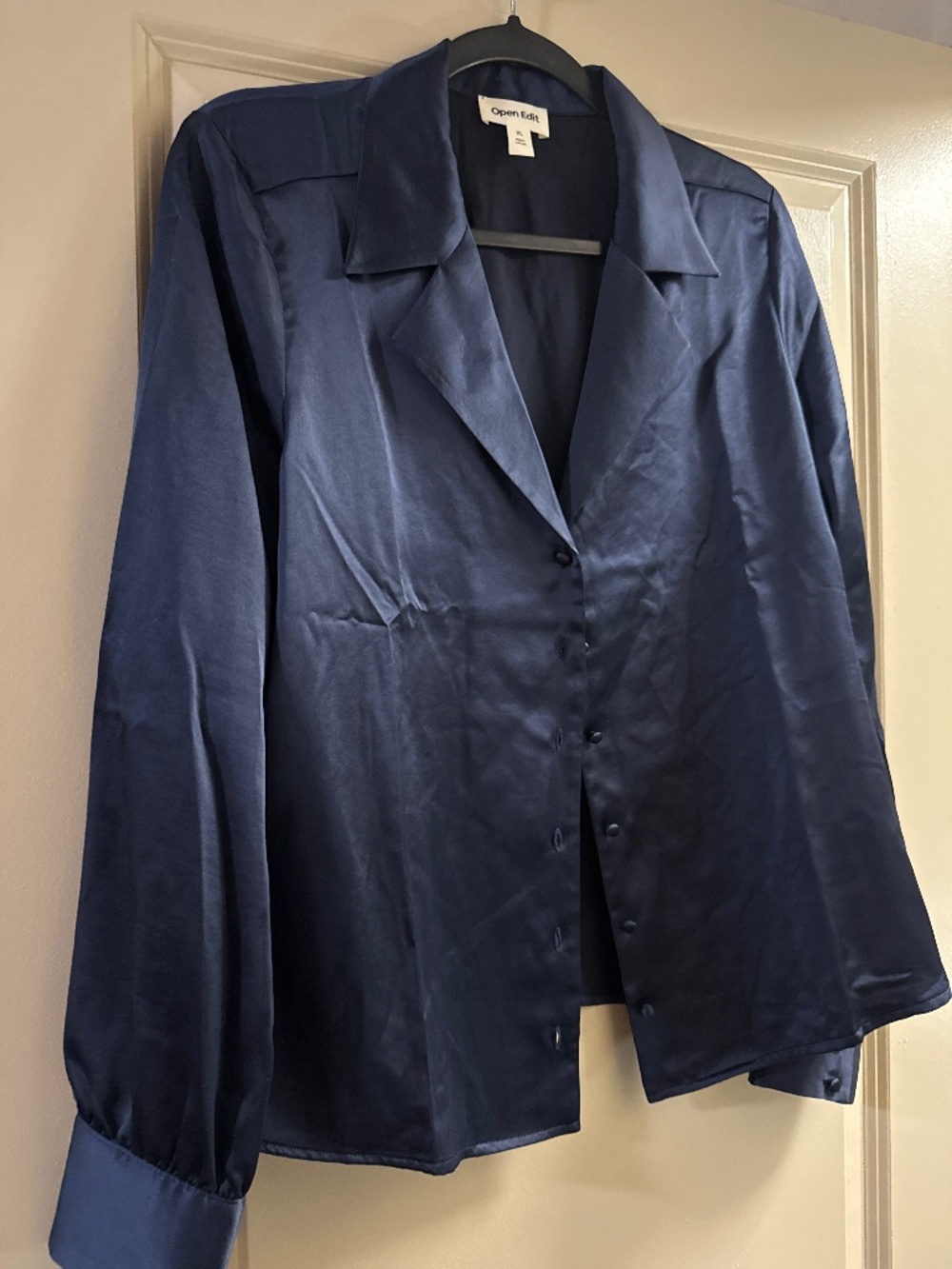 Silk like Blouse - NWOT - Open Edit